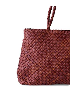 Vintage Mesh bordeaux leather tote bag DRAGON DIFFUSION | 8949BORDO
